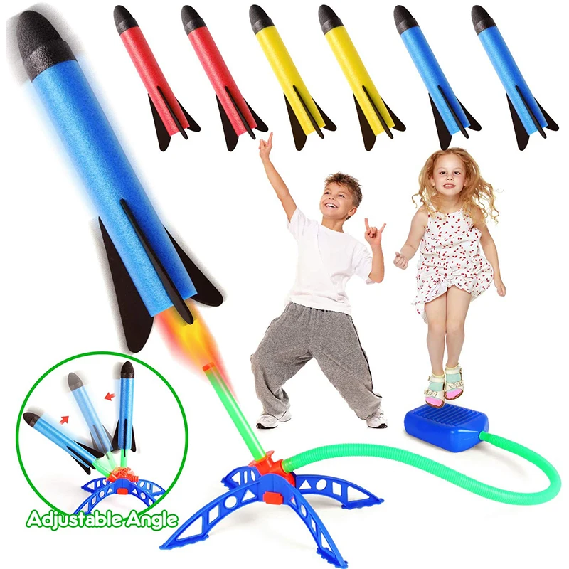 Kids Outdoor Rocket Foot Pump  - Kids Outdoor Jumping Toys recension och pris