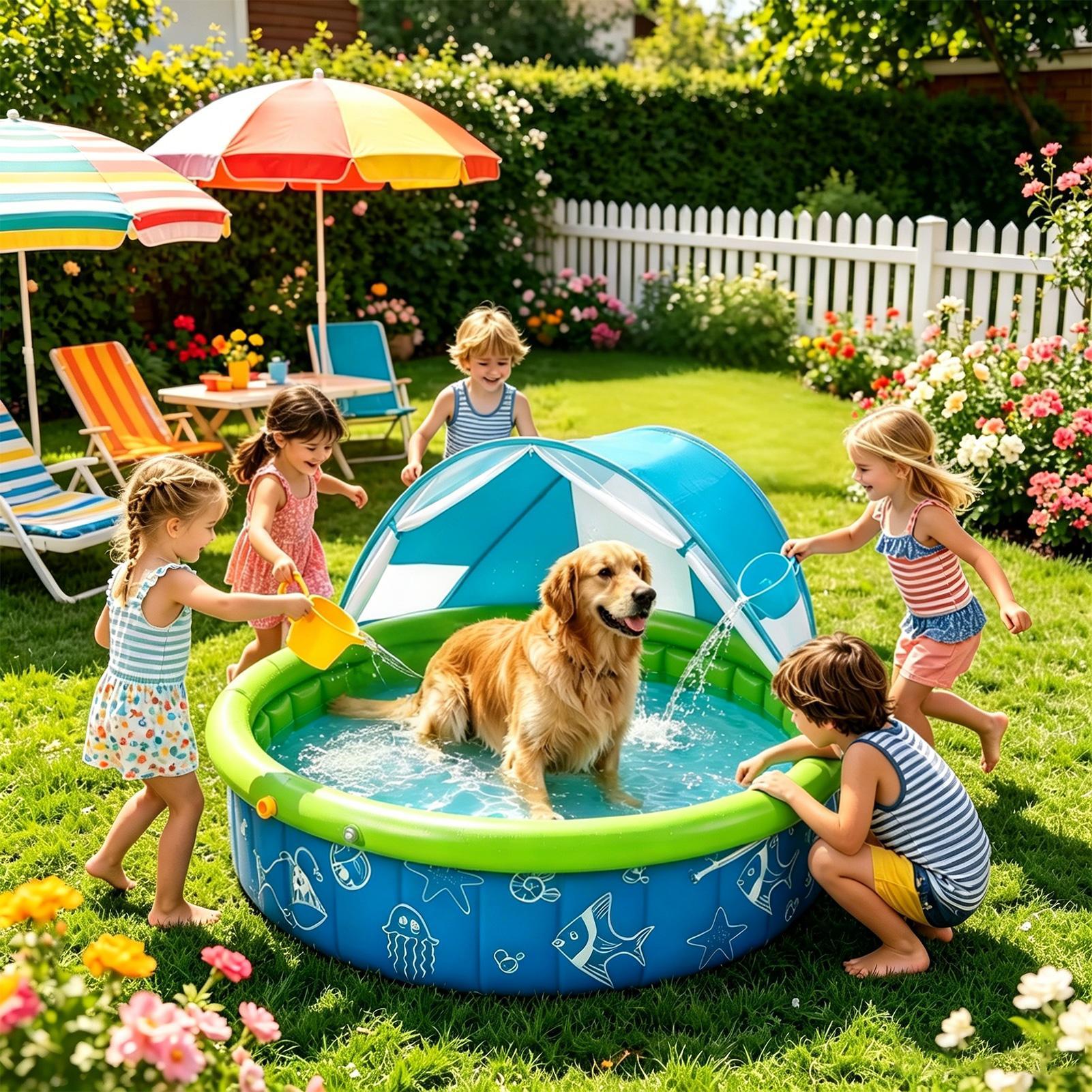 Kids Summer Home Outdoor Swimm - Kids Outdoor Yard recension och pris