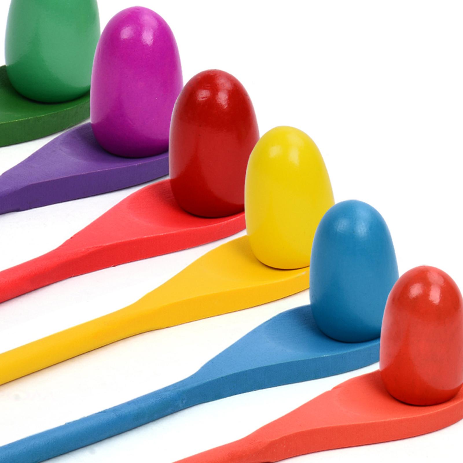 6 Pieces Egg Spoon Race Game H - Kids Outdoor Yard recension och pris