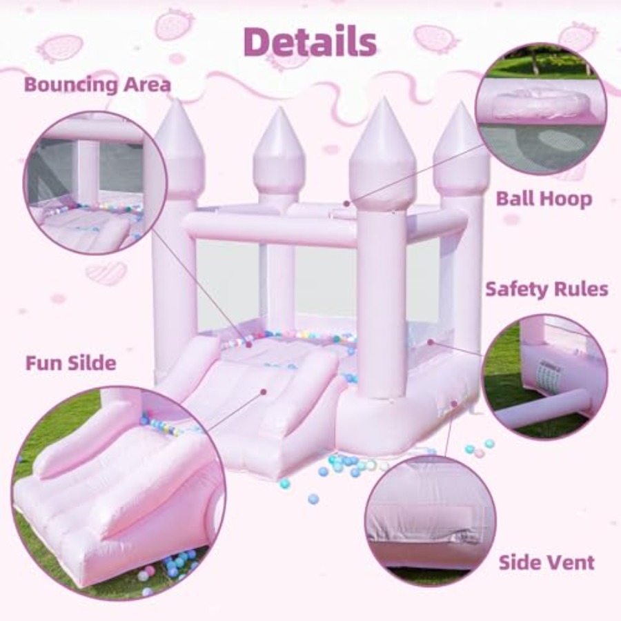 PVC bounce house for kids 3-6  - Kids Outdoor Bounce House recension och pris