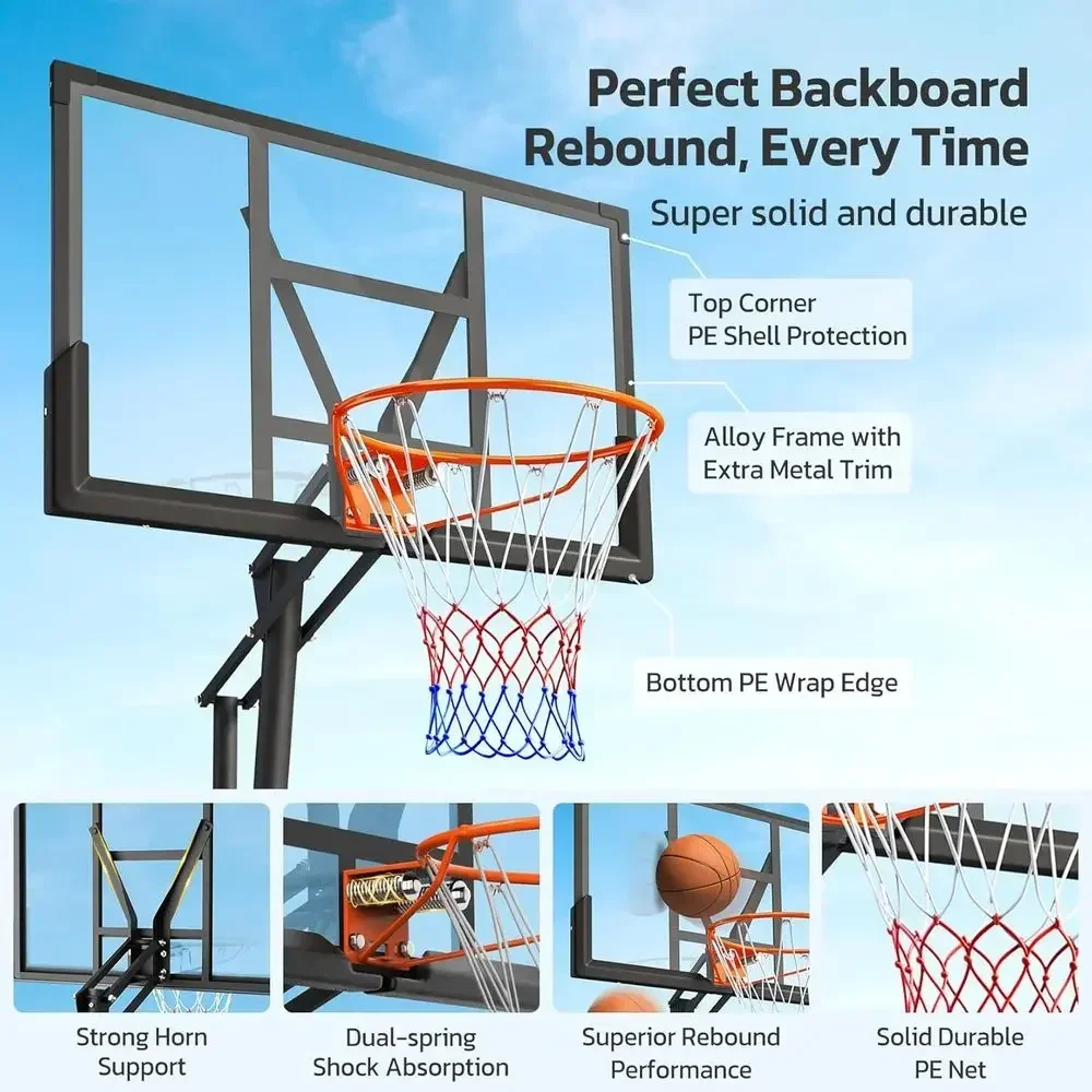 Portable Outdoor Basketball Ho - Basketball Hoop Outdoor recension och pris