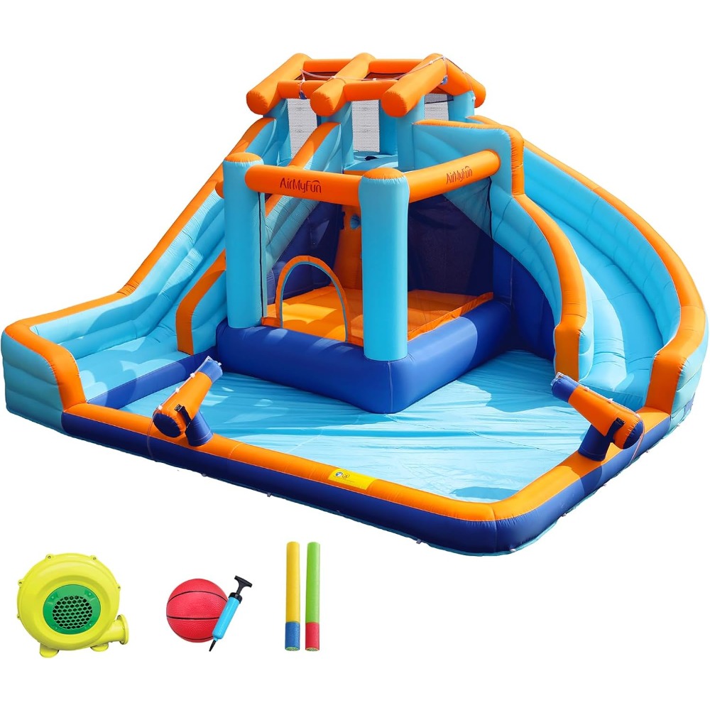 Large Water Slide Bounce House - Kids Outdoor Pool recension och pris