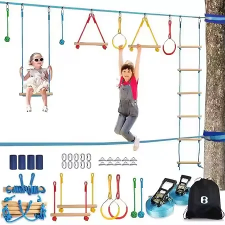 Warrior Obstacle Course Kit fo - Kids Outdoor Monkey Bar Set recension och pris