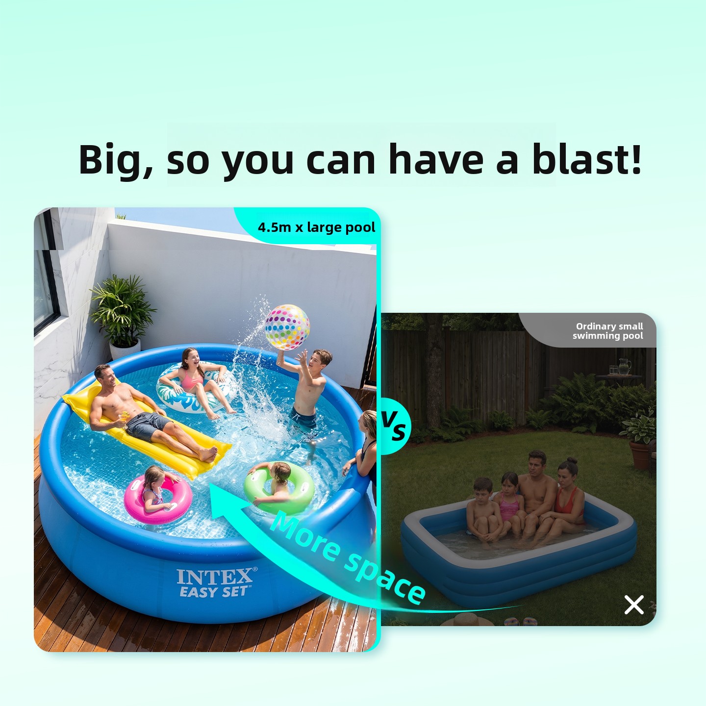 Oversized Inflatable Family Po - Kids Outdoor Pool recension och pris