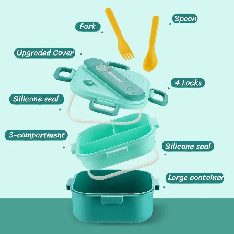 Cute Cartoon Kids Bento Lunch  - Kids.Outdoor Utensils recension och pris